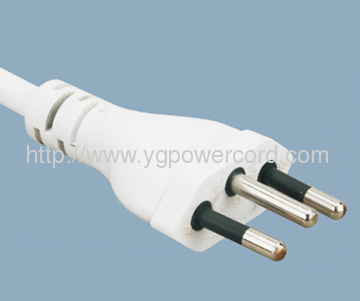 10A 250V AC Brazil Power Cord