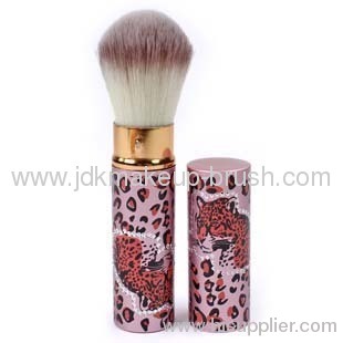 Leopard printing Synthetic Hair Retractable Brush