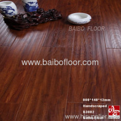 Handscraped Finish Laminate Flooring 12mm