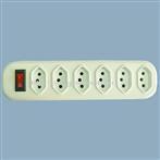 6outlets Power socket with switch