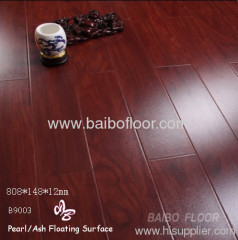12mm Floor Laminated Pearl Surface Flooring