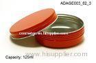 Cool Orange Aluminum Oxidized Cosmetic Packaging Containers for Skin Care Cream