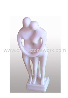 Man Hand Carved Marble Figurine