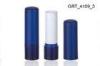 Eco Friendly Blue Frosted Version Lip Balm Tubes with Silkscreen , Lipstick Container