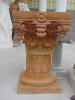 Hand Carved yellow Marble Corinthian Pillar