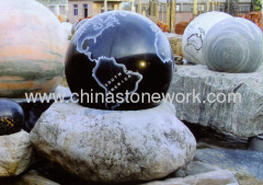 rolling sphere water fountain