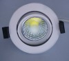 7W Aluminium Round adjustable COB LED ceiling soptlight