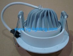 7W Aluminium Round adjustable COB LED ceiling soptlight