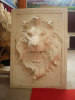 Marble lion head Relief