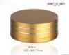 60g Empty Gold Aluminum Cosmetic Containers with Silkscreen for Cosmetics Powder