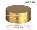 60g Empty Gold Aluminum Cosmetic Containers with Silkscreen for Cosmetics Powder