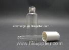 Transparent Essential Oil Glass Bottles with Silkscreen for Cosmetics Skin Care Packaging