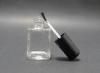 Small Transparent Glass Empty Nail Polish Bottles with Round / Flat Brushes GRT-NG-01