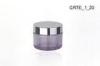 Custom 50ml PETG Cosmetic Cream Jars with PP + Alu Cap for Cosmetics Packing