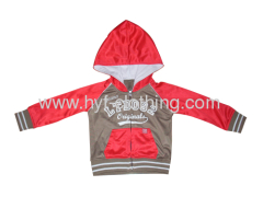 Childrens jacket lambswool lining with hood