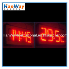 Wall Mounted LED Time Temperature Display