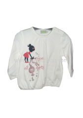 comfortable cotton girls tees shirt