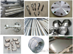 inconel steel flange round bar wire rod fasteners tube pipe fittings forging plate sheet coil strip