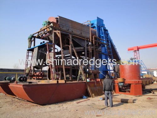 China bucket type gold dredger for sale
