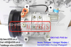 Compressor DKV14D PV6 for Isuzu Trooper / Amigo/ Rodeo / VehiCROSS /Honda Passport OEM#404220-0381 1854090 15-21029