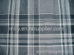 100%cotton metallic yarn dyed check fabric