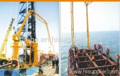 ship-mounted hydraulic concrete placing boom