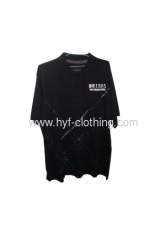 black polo tee shirt