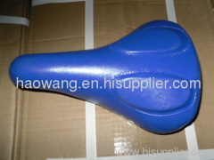 blue bike saddle