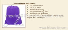 Eco-friendly promotional non woven drawstring bag