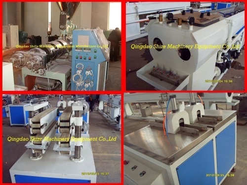 China PVC double pipe making machine