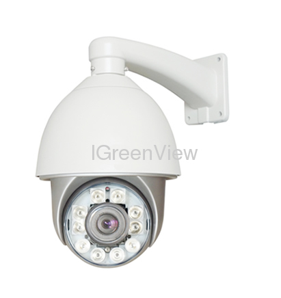 Outdoor HD IP Speed Dome Camera with Array LED