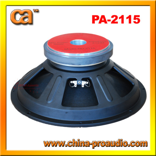 high quality 15inch steel frame woofer