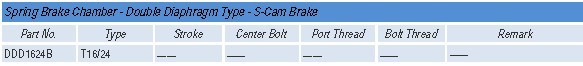 truck universal disc Spring Brake ChamberDDD1624BT16/24