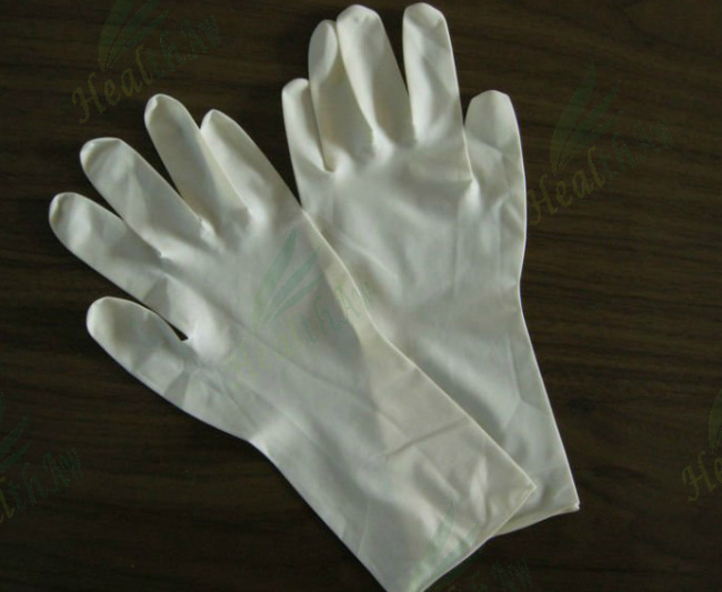 100% natural Latex Examination Gloves