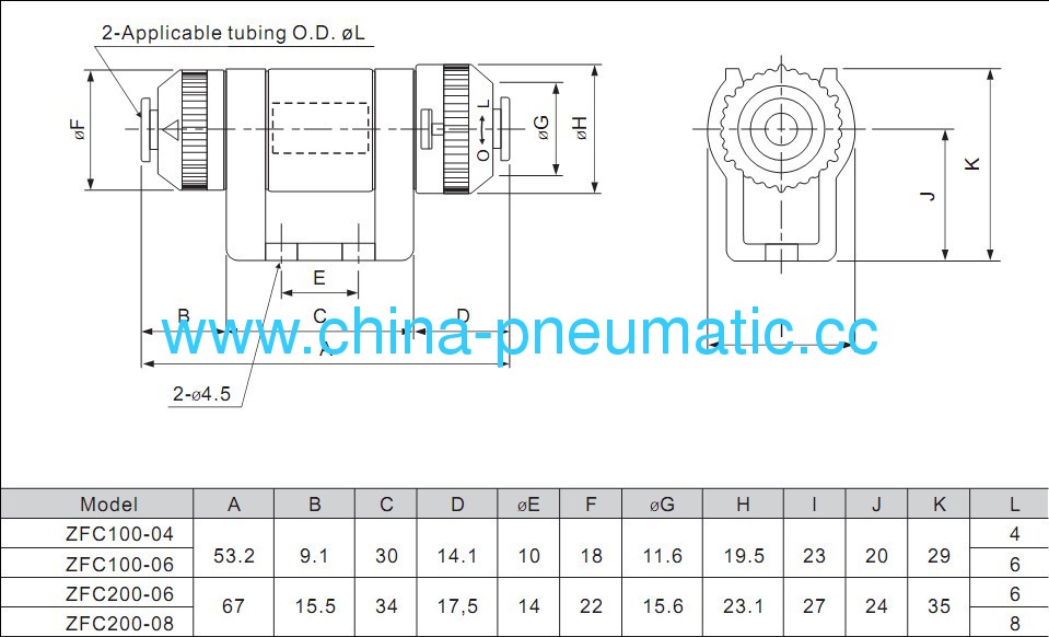 ZFC series plastic vacuum filter