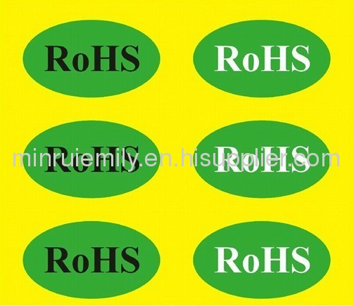 Custom variaty RoHS labels,pb free labels from China