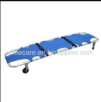 light weight, aluminum frame stretcher with wheel