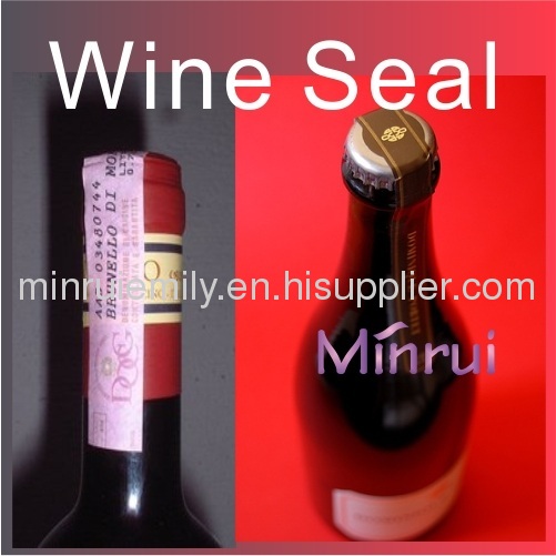 Custom wine seal labels from being counterfeited