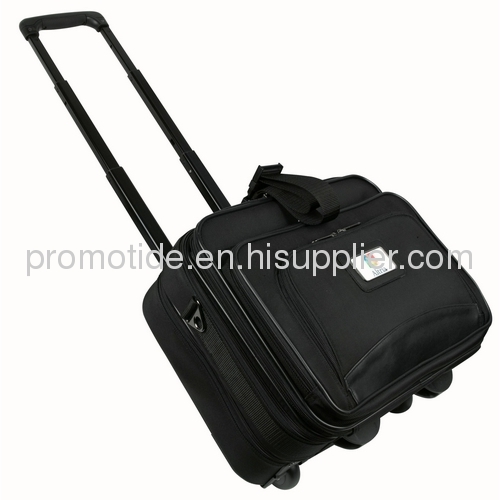 600D Polyester Rolling Wheeled Laptop Bag