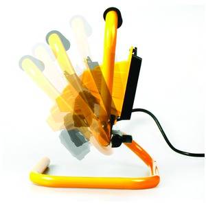 Rechargeable portable 9-LED Work Light - metal S-stand - 2000lm output - 3000mAH Li-ion battery