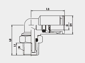 Brass push-in Fitting