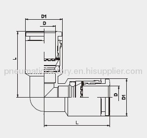 Brass push-in Fitting