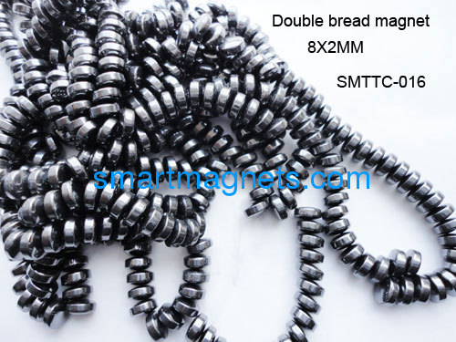 Hematite double bread magnet