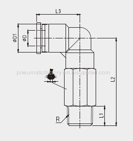 Plastic Connecting Tube Fitting