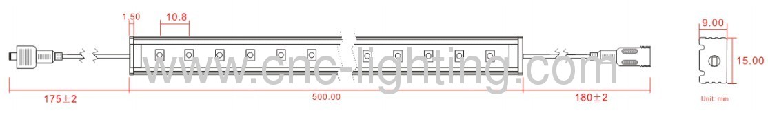 IP68 SMD3828 Linear Rigid LED Light Bar