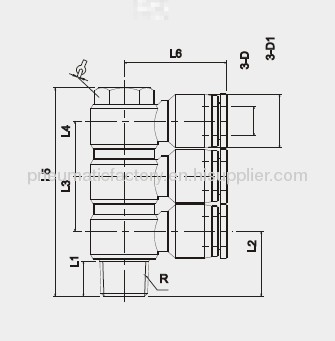 Plastic Connecting Tube Fitting 