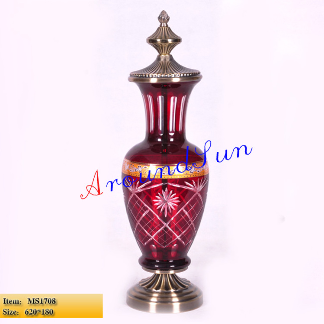 glass craft / home accessories / decoration table lamp / vase 