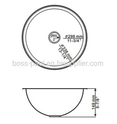 stainless steel LUMINAR Bath Basins