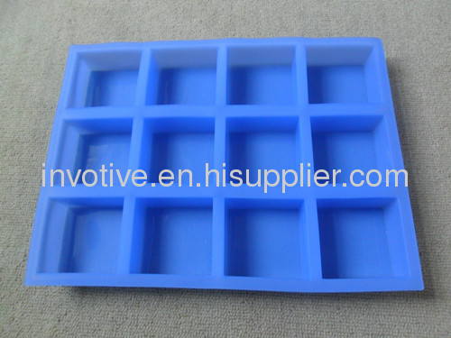 12 Cups silicone mold for soap and candle