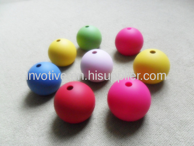 Flexible silicone ice ball mold